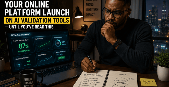DON’T Gamble Your Online Platform Launch on AI Validation Tools — Until You’ve Read This