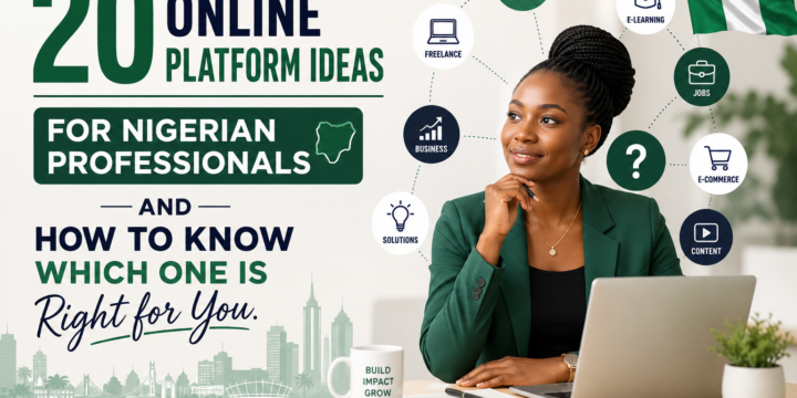 20 Online Platform Ideas for Nigerian Professionals — And How to Know Which One Is Right for You